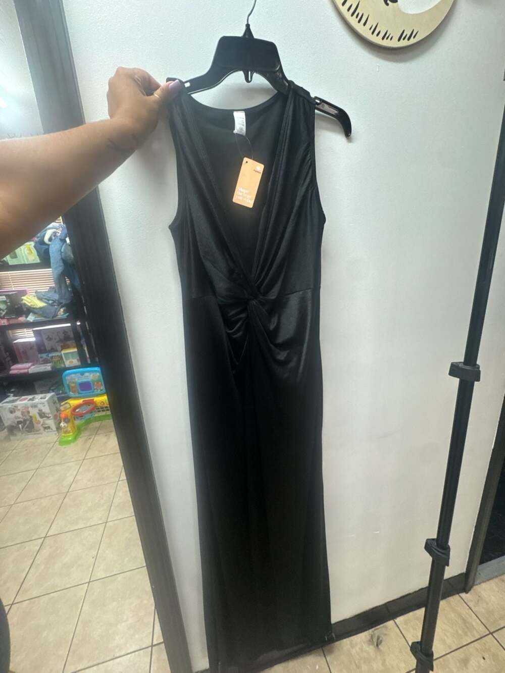Popilush Sleeveless Twist-Front Body-Shaping Maxi Dress